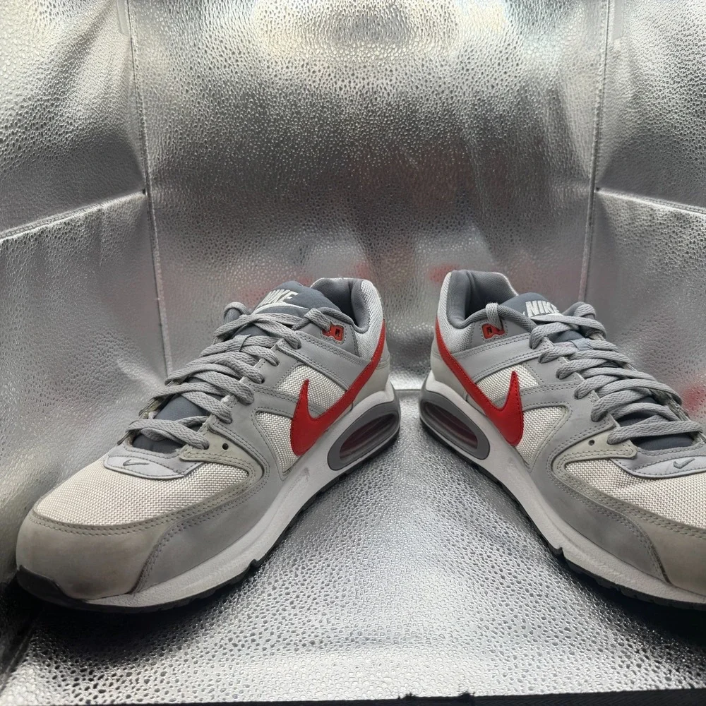 Size 14 Nike Air Max‎ Command White University Red Athletic Sneakers 629993-106